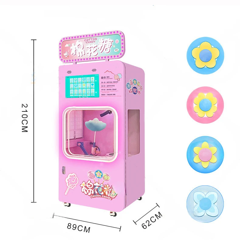 Industrial Big Candy Floss Machine Automatic Cotton Candy Machine Gas Vending Machine For Cotton Candy