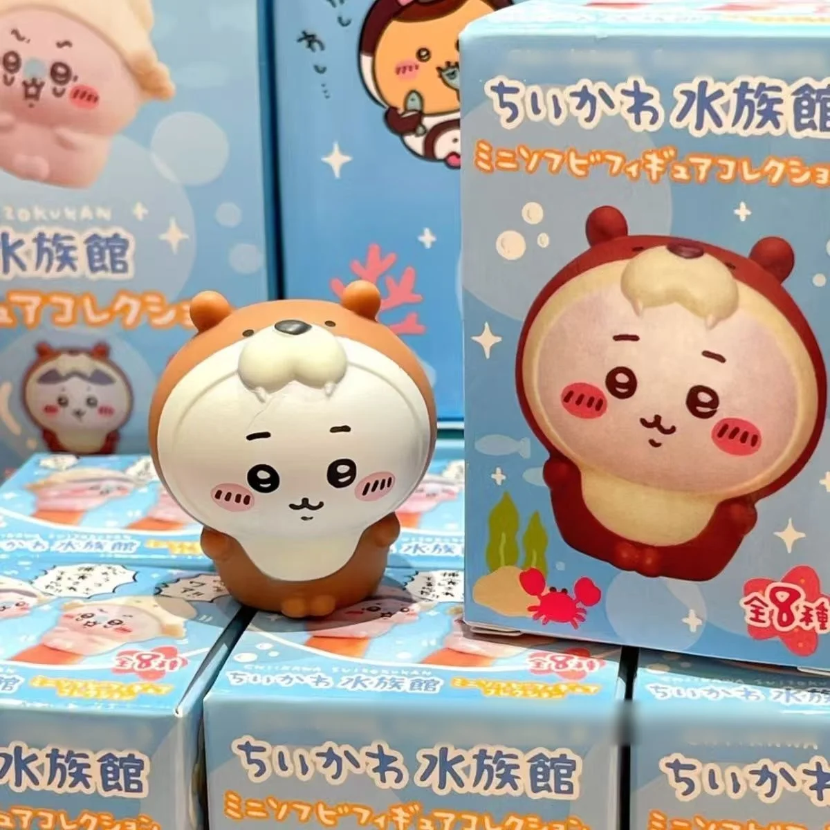 Yiji Kawaii Anime Cartoon Modell-Zubehör Niedlicher Selbstironischer Bär Aquarium Usagi Hachiko Puppe Kindergeschenk Spielzeug – Detail 2