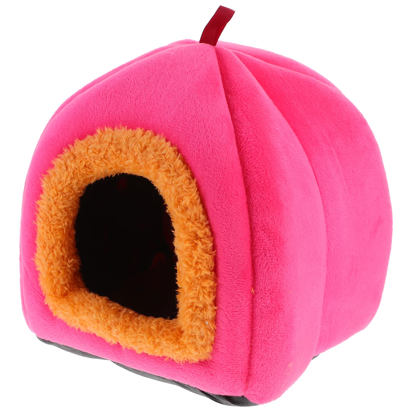 

Warm Small Pet Bed for Hamster and Chinchilla Cozy Nest Hideaway Soft Cloth Sleeping Hut Safe Play Rest Space Multi-Function