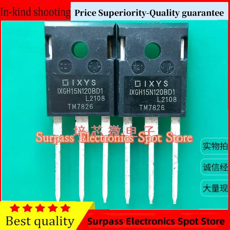 

10PCS-100PCS IXGH15N120BD1 TO-247 30A/1200V IGBT Price Superiority-Quality guarantee