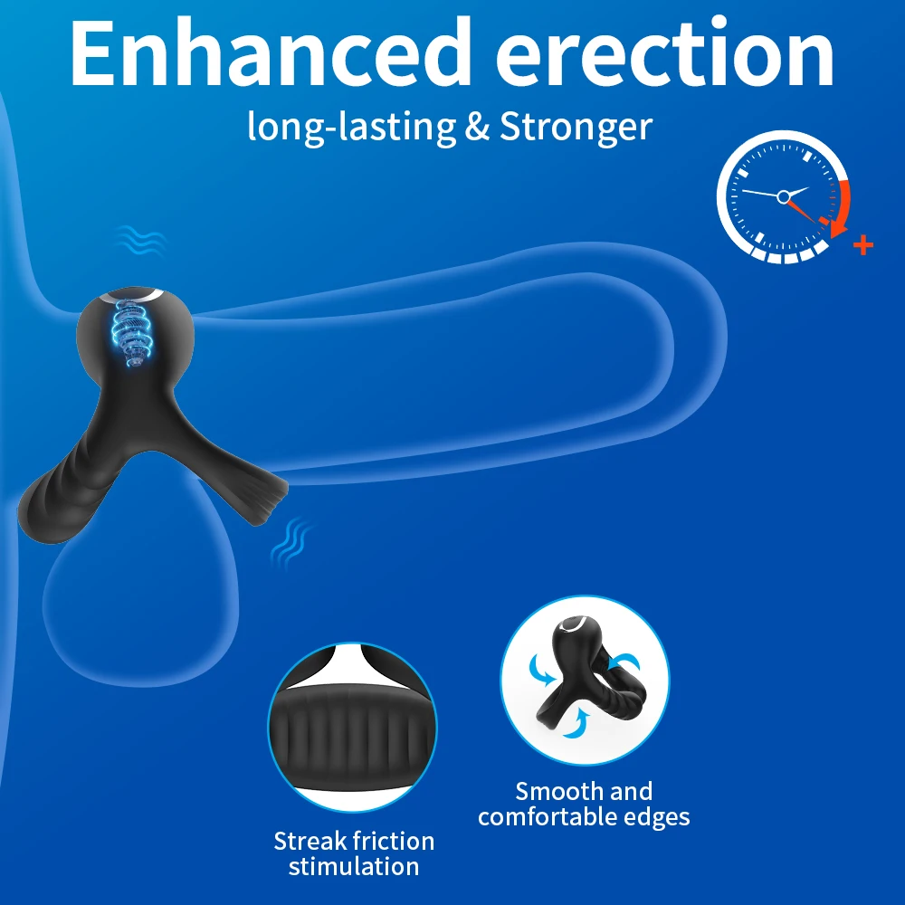 هزاز كوكرينج القضيب الدائري خاتم الديك على للرجل تأخير القذف الجنس لعب للرجال زوجين خواتم Penisring لعب للبالغين 18 +