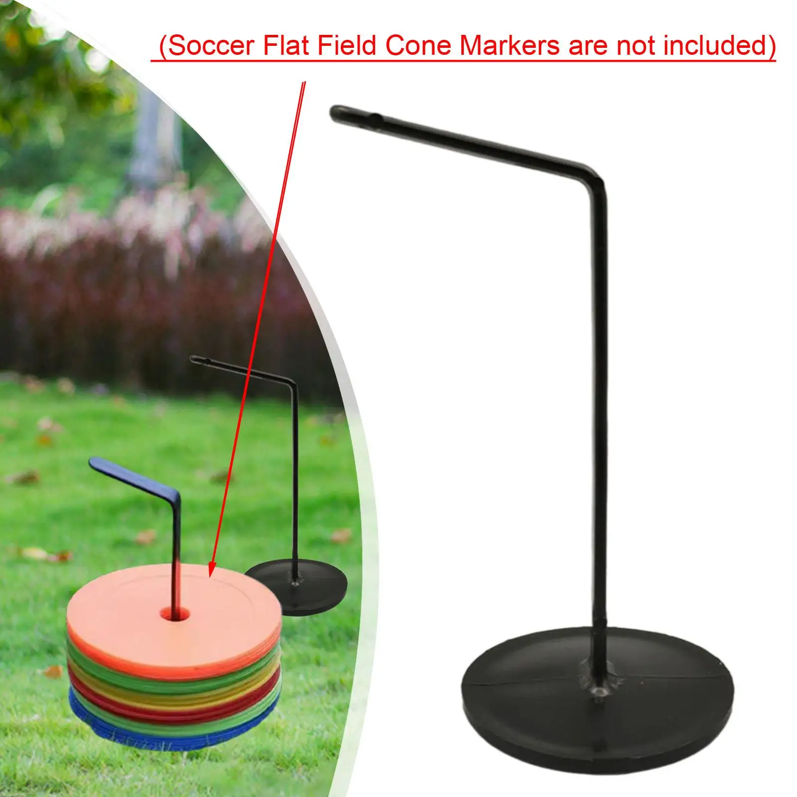 Soccer Cone Holder Disc Cone Holder Carrier Portable Handy Stand for Volleyball