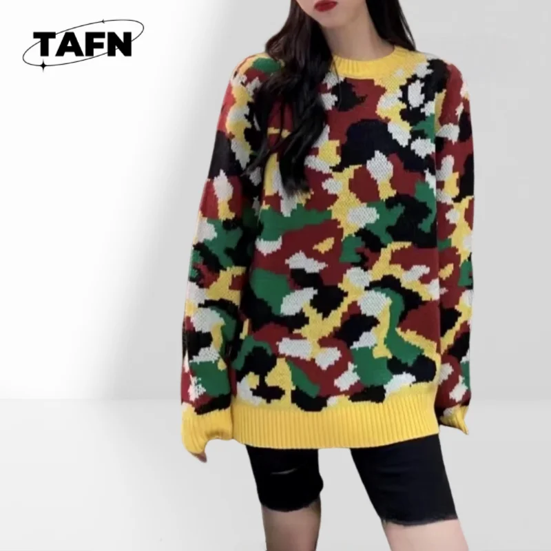 メンズ向けトレンド無地ニットセーター、冬用暖かくてファッショナブルなクルーネックニットセーター、時代を超越したスタイルAH1642