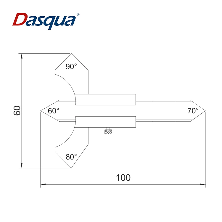 Dasqua Stainless Steel 20 Mm Welding Gauge Weld Seam Inspection Gauge Calibrador De Soldadura