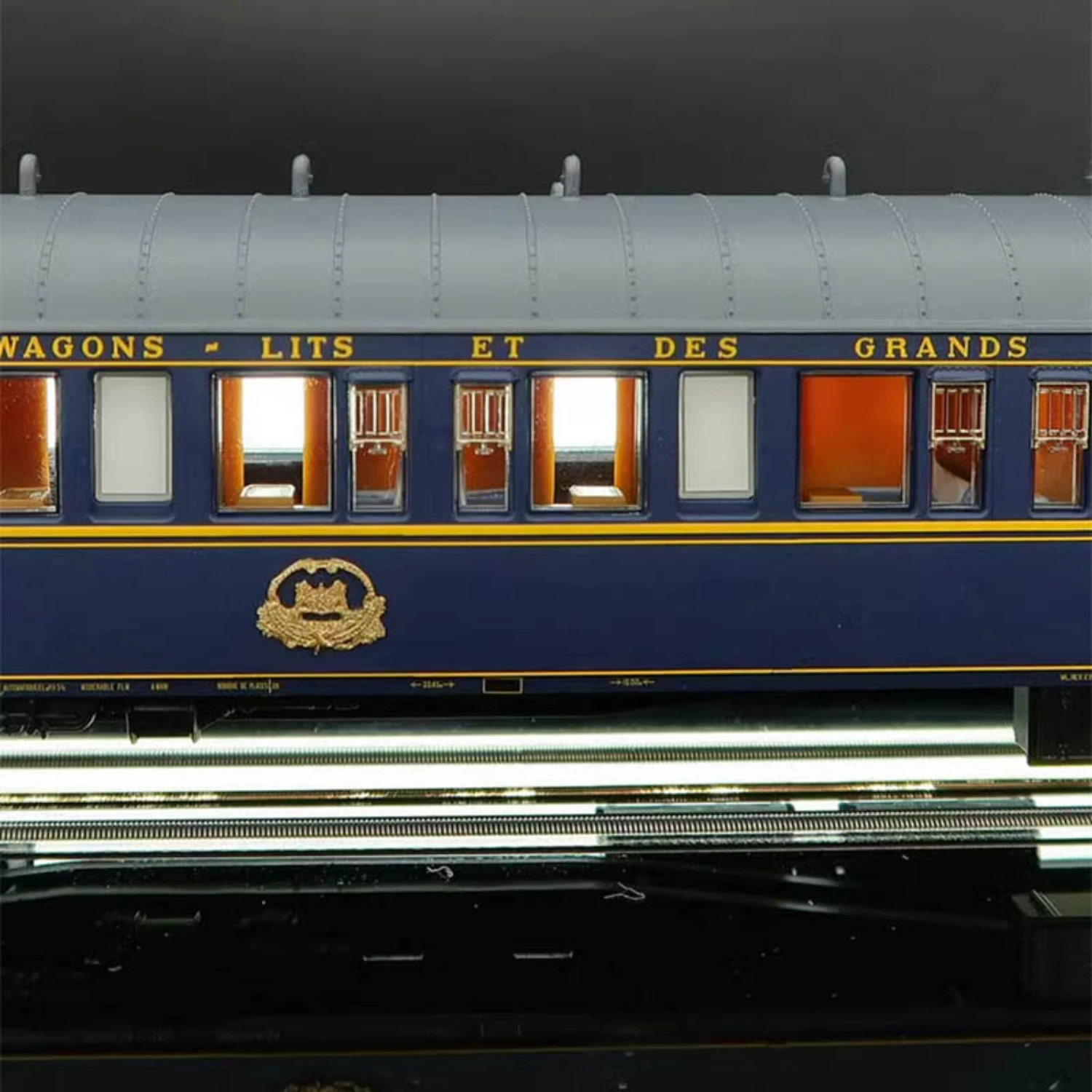 Rivarossi Ho 1/87 Trein Model Hr4384 Orient Express Personenauto Met Verlichting Vijf-Sectie Set Railwagon Model Speelgoed Cadeau