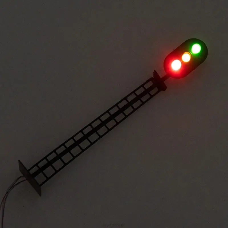 1:87 Miniature Railway Train Signals Pretend Play DIY Hobby Building Model Accessories Micro Signs AR19 22 Dropship