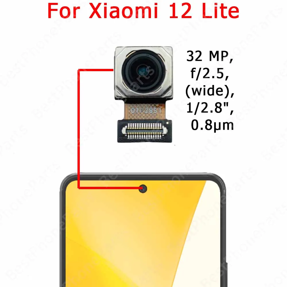 Selfie Camera For Xiaomi Mi 12T 13T Pro 12 Lite 12X 5G 13 Ultra Frontal Front Camera Module Replacement Parts