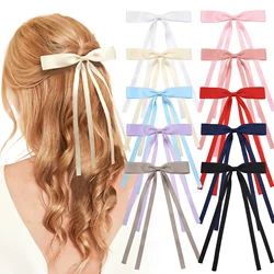 2/4/6Pcs Braided Bows Hairpins for girls Ribbons Double Ponytails Cute HairClips Headwear Fashionable Hair Accessories for woman