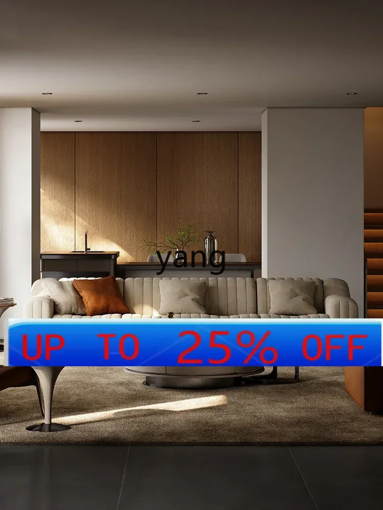 LMM  Living Room Horizontal Hall Fabric Sofa Original Electric Function Straight Row Sofa