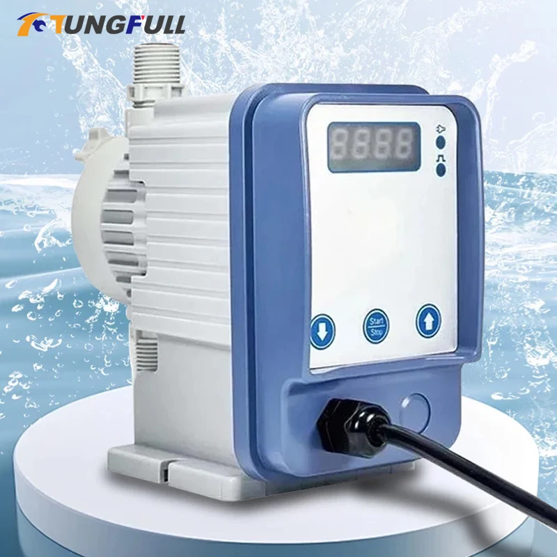 

1-7bar Micro-acid Electromagnetic Diaphragm Pump Chemical Chlorine Metering Dosing Pump For Water Treatment