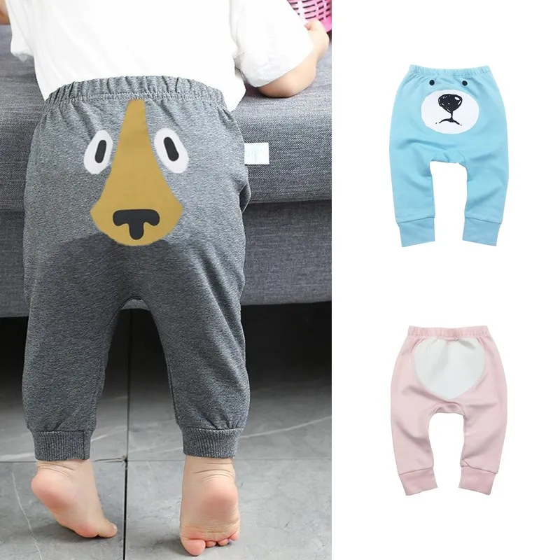 

Baby Pants Spring Newborn PP Pants Unisex Cartoon Harem Trousers Full Length Korean Baby Clothes Elastic Toddler Leggings Casual