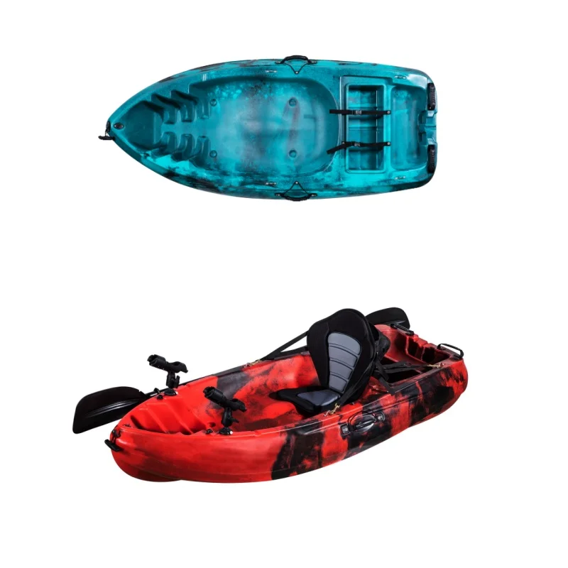 

China Factory Hot Sell Single Fishing Kayak 2M with Paddle for Fishing and Play Entertainment for One Person in Lake River Sea