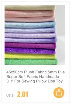 45x50cm Plüschstoff für Spielzeug 5mm Flor superweicher Pelzstoff handgefertigt DIY zum Nähen von Baumwollpuppen Stoff zur Herstellung von Kuscheltieren – Detail 9
