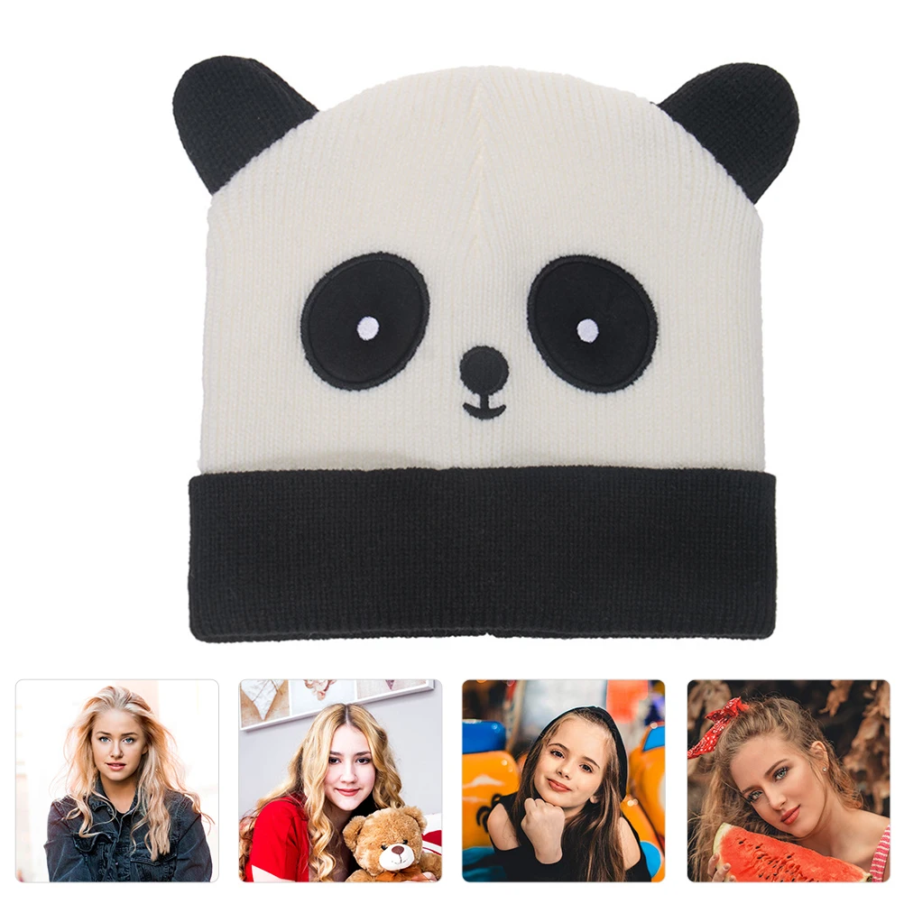 

Warm Knitted Hat For Women Winter Adult Beanie Soft Skin-Friendly Fashion Wool Lady Hat Winter Warm Headwear