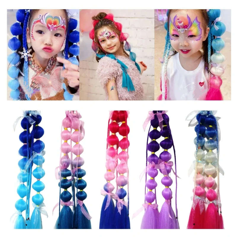 Jumbo Braids Extensions Synthetic Braiding Hair Afro Ombre Color kanekalon DIY Hair for Children Braid