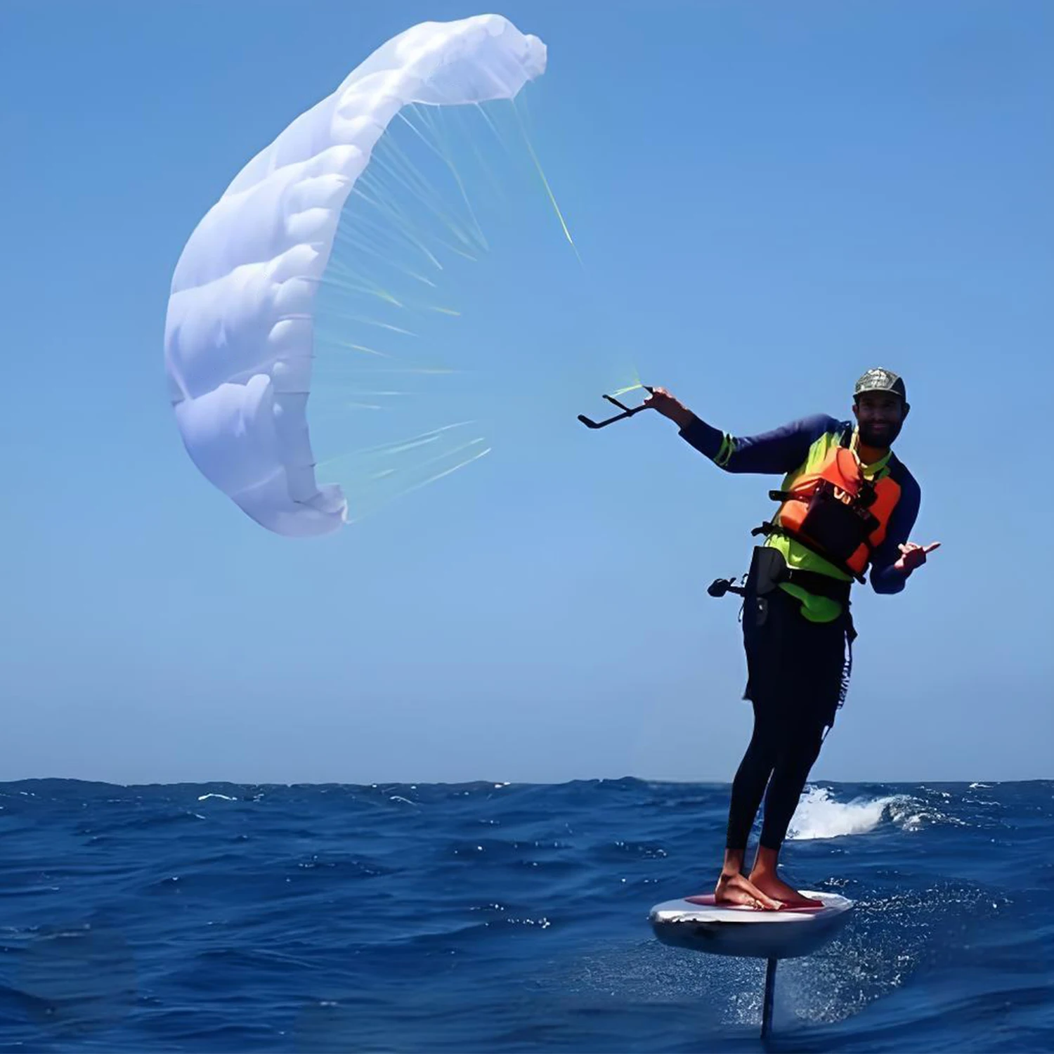 4.5 sqm Parawing parawing kite for kitesurfing, skateboard wing, paragliding, water foil and wingboard surfing inflatable