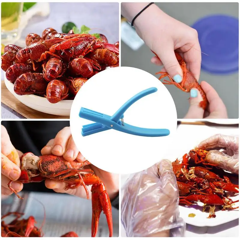 

Effortless Shell Removal Tool Ergonomic Crawfish Peeler with Food Grade Plastic Handle Lobster Shrimp Shucker Tail for Kitchen