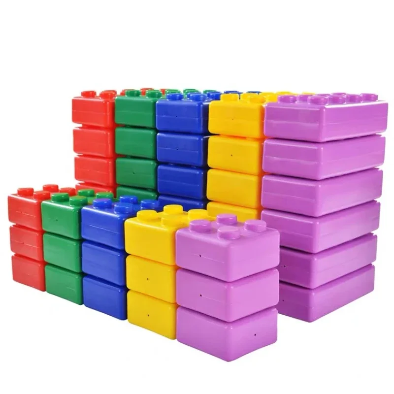 Educational plastic giant building block delightful multi-colored building block for children play center