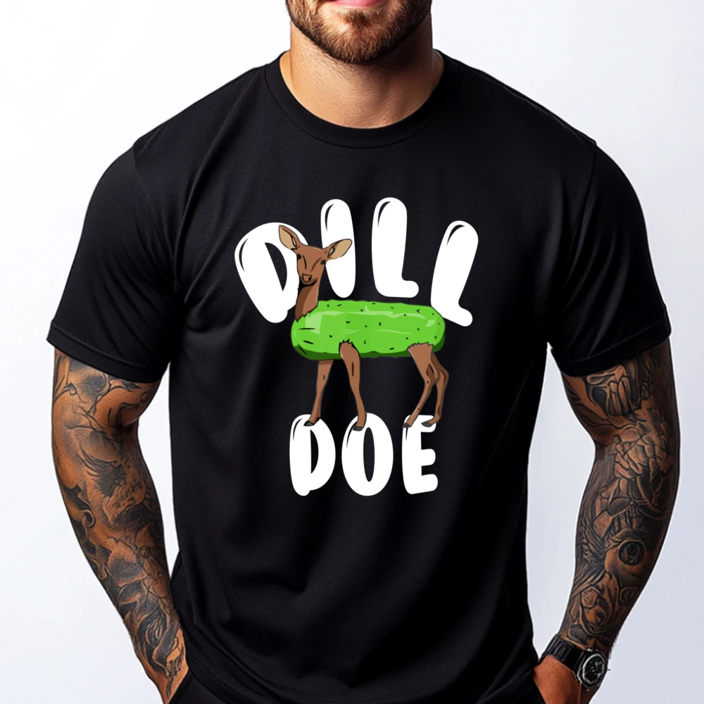 

Dill Doe Deer Pickle Reindeer Pickles Graphic Tee Shirt Long Sleeve T-Shirt Luxury Designer Mans Short Sleeve Mother's Day