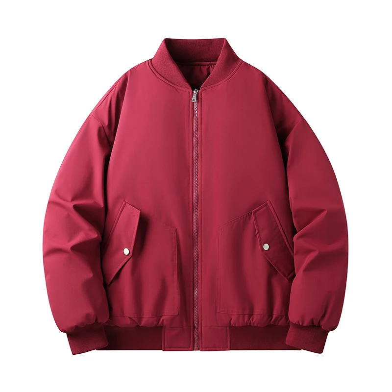 

Куртки в корейском стиле, осенне-зимняя верхняя одежда, мужская модная повседневная куртка, свободная и толстая бейсбольная куртка для пар, новое пальто