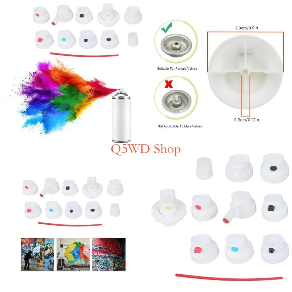 

Q5WD 10Pcs Sturdy Sprayer Can Tip Replacements for Accuracy Crafting and DIY Tasks