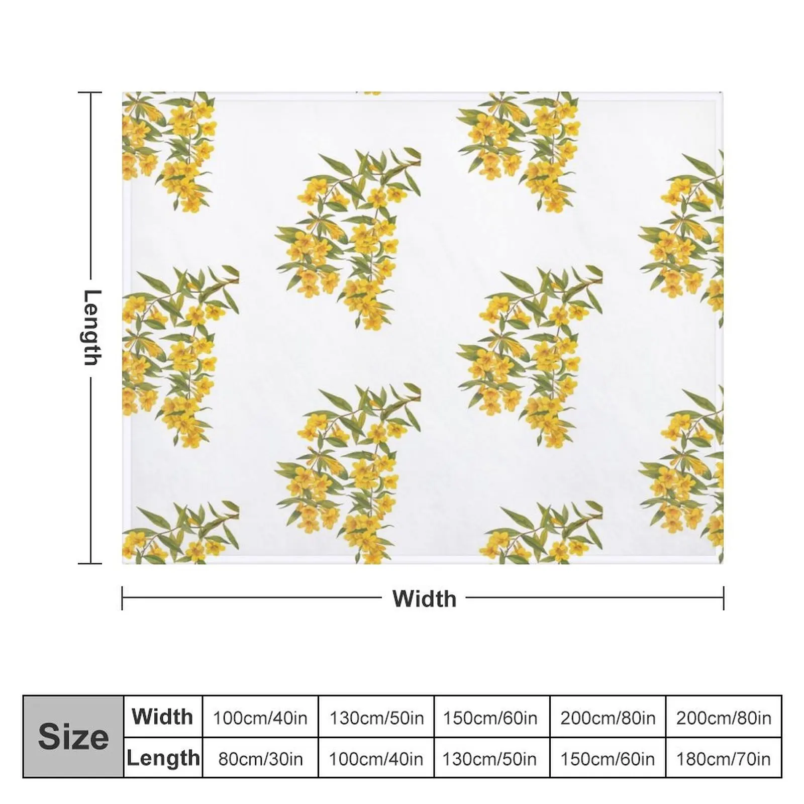 Yellow Wildflowers Botanical Print Throw Blanket manga Decorative Throw Polar Giant Sofa Blankets