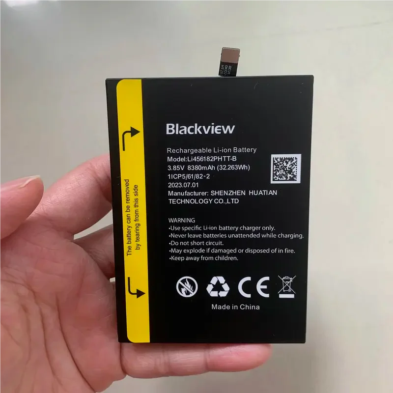 For Blackview BL8800 Pro，BV8800 Battery Original Bateria 8380mAh Li456182PHTT-B