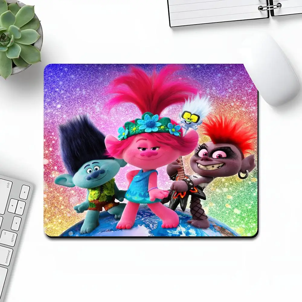 T-TrollsS Mouse Pad Art Gaming Gamer Small Rubber Locking Edge Large Computer MousePad Laptop video game Desk Pad