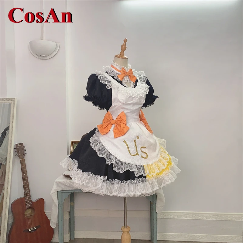 CosAn Anine LoveLive Koizumi Hanayo Cosplay Costume Gorgeous Elegant Maid Dress Activity Party Role Play Clothing Custom-Make