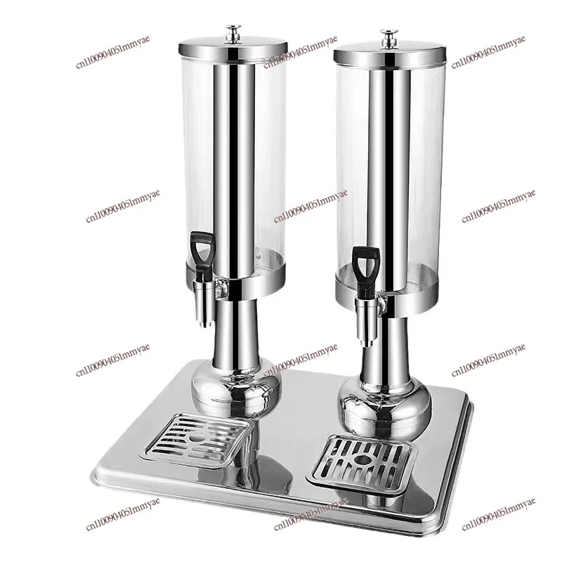

Single Head Double Head Stainless Steel Juice Pitcher 3L 6L 9L Commercial Beverage Dispenser Transparent Self-Service Cold Drink
