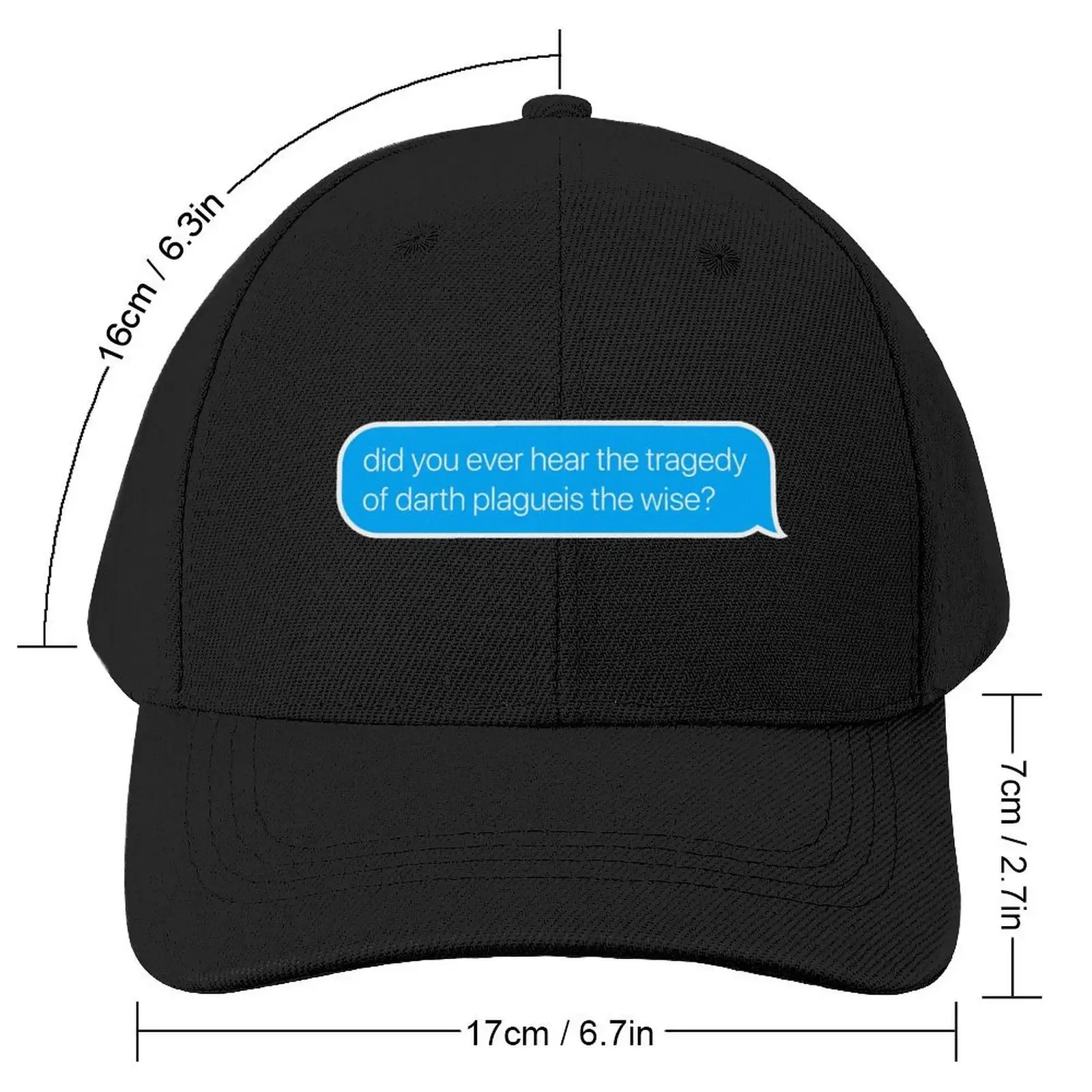 the tragedy of darth plagueis the wise Baseball Cap Golf Cap Rugby Beach Men Hats Women's