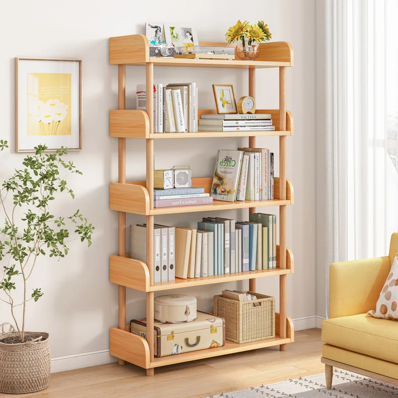 

Simple Bookshelf and Storage Shelf Floor Living Room Small Household Display Shelf Bookcase Bedroom Book Storage Rack