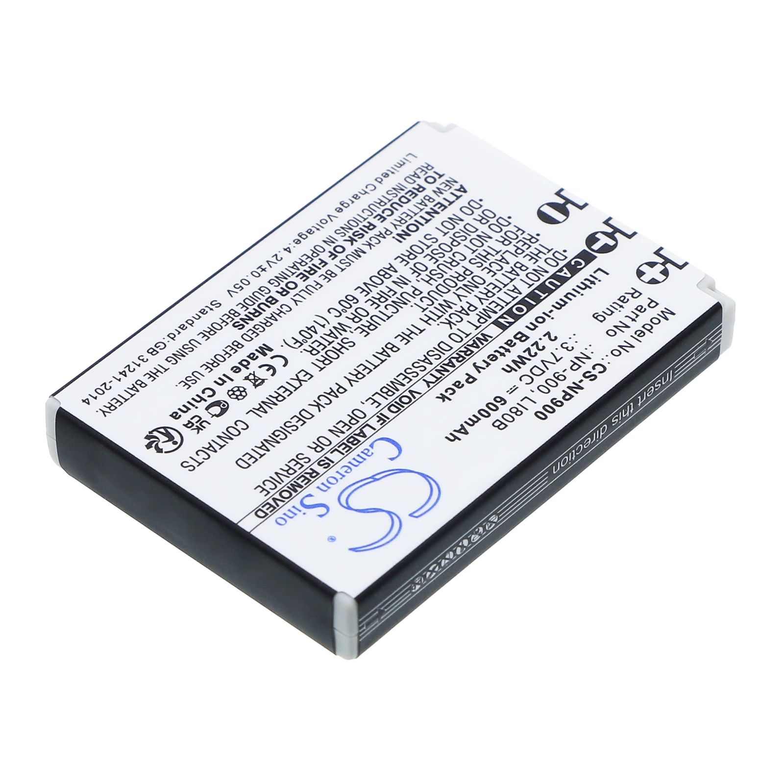 Kyocera Camera Battery Replacement - Rechargeable Li-ion 3.7V 600mAh for EZ 4033, DS5331, T830, V55, V60