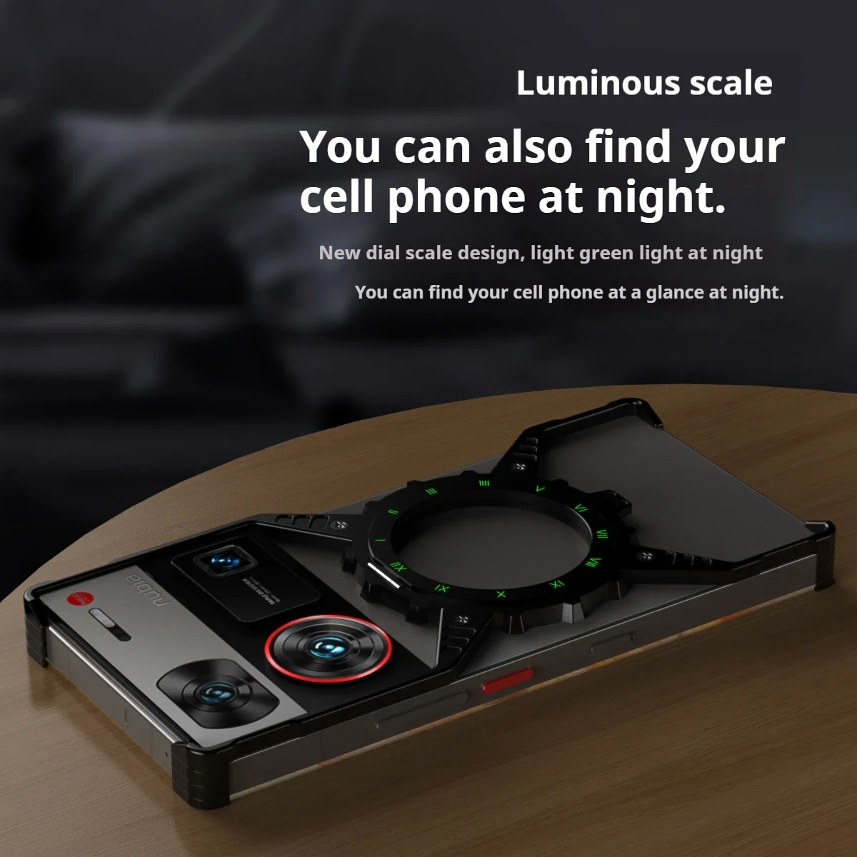 Cooling aluminum alloy 360 degree rotating bracket Back Cover,For ZTE nubia Z70 Ultra Z60 Ultra Fall prevention Phone Case