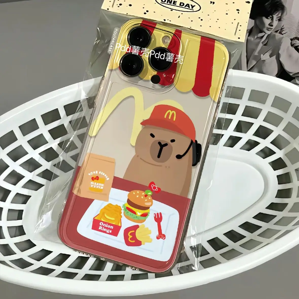 Kawaii Capybara Phone Case for Iphone15/14/13/12/11/xr/xs Pro Max Cartoon Anime Transparent Soft All Inclusive Accessories Gift