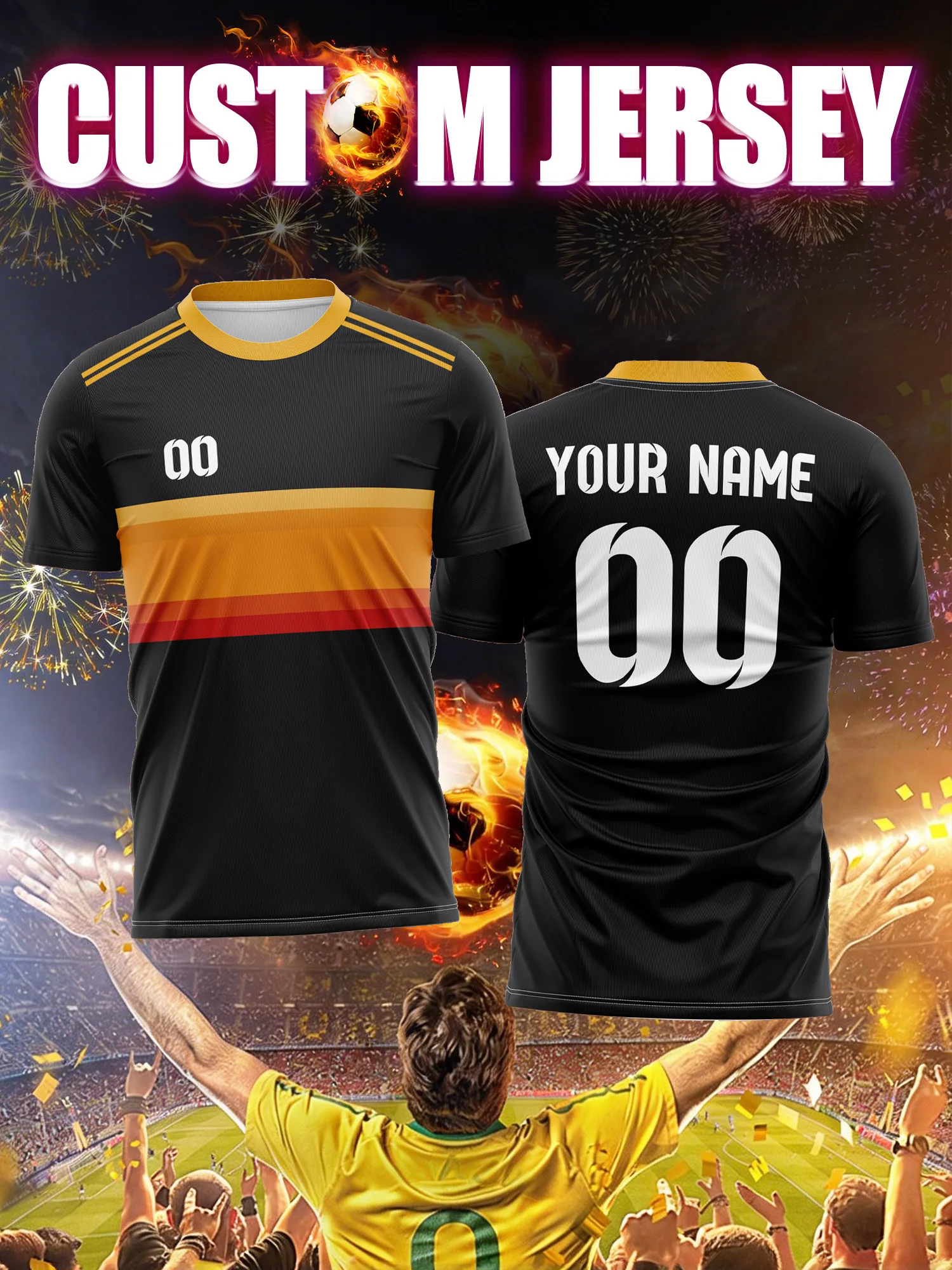 

Новая спортивная футболка с V-образным вырезом 2026 года – с возможностью нанесения имени и номера, быстросохнущая, дышащая, комфортная, для повседневной носки, спортзала, бега