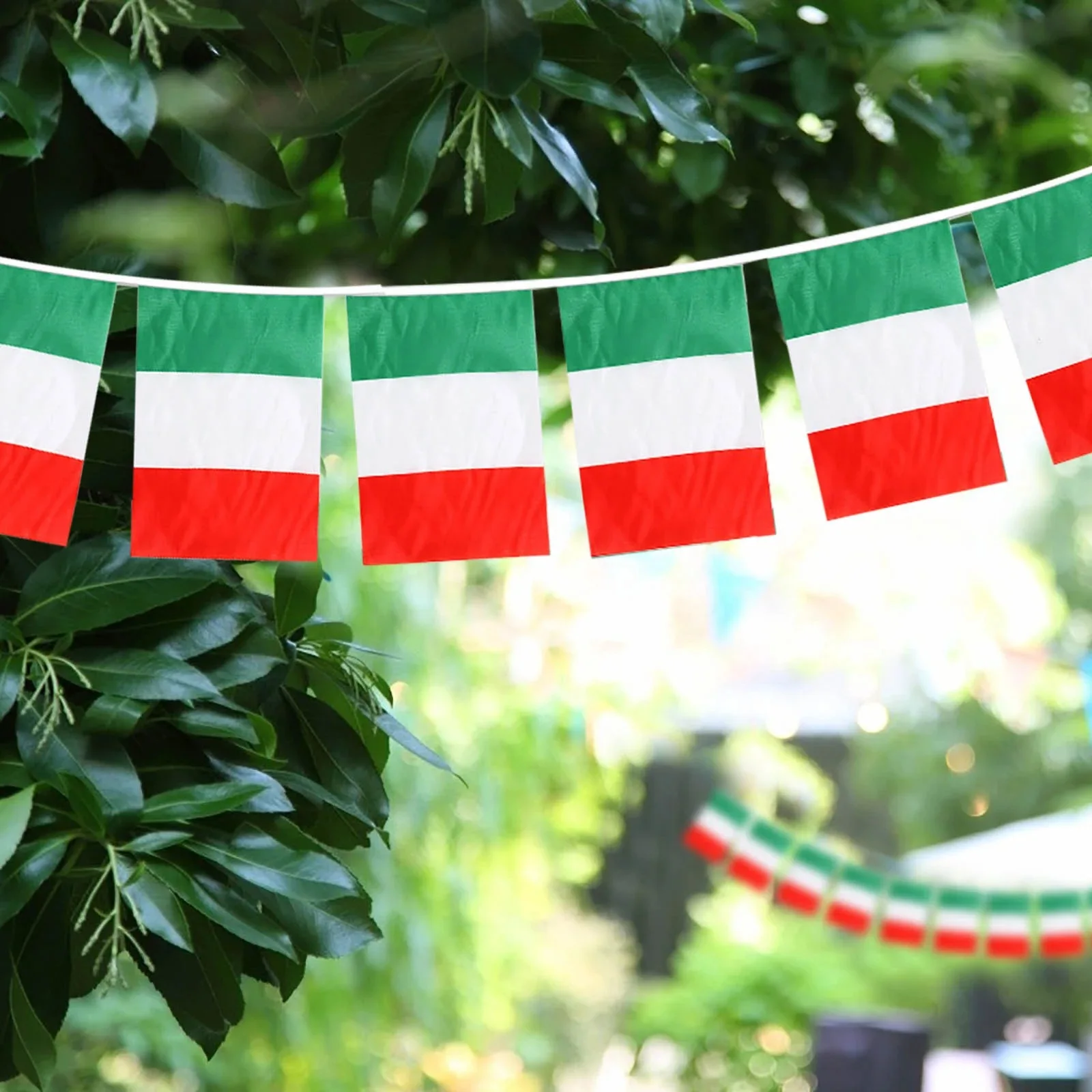 superonezxz Italy bunting flags 20pcs/set 14x21cm Pennant Italy Italia IT String Banner Buntings Festival Party Holiday