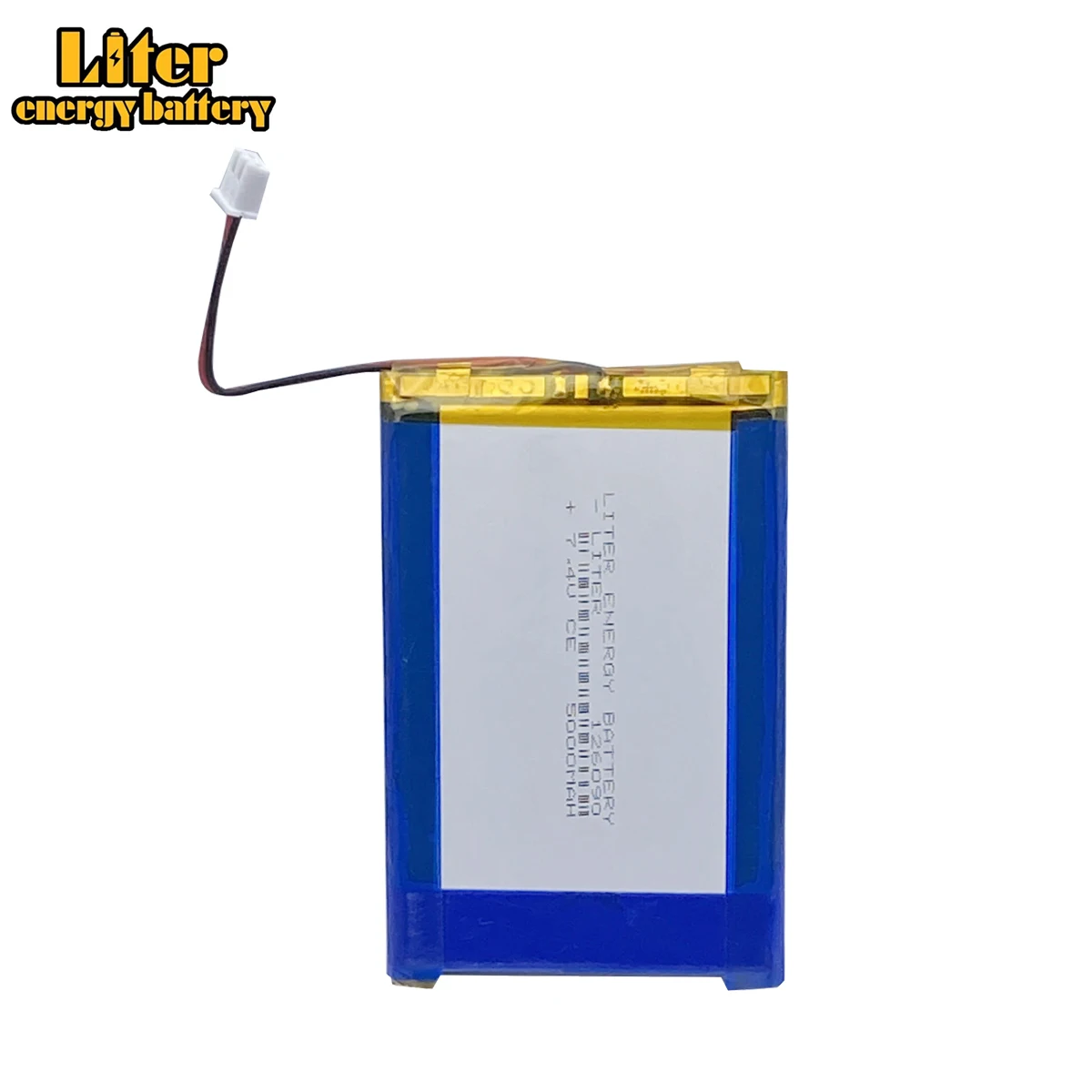 XH2.54-2P Anschluss 7,4V 5000mAh 126090 Polymer Li-Ionen-Akku 606090-2S Bluetooth Stereo DVD-Player GTmedia Freesat V8 Finder