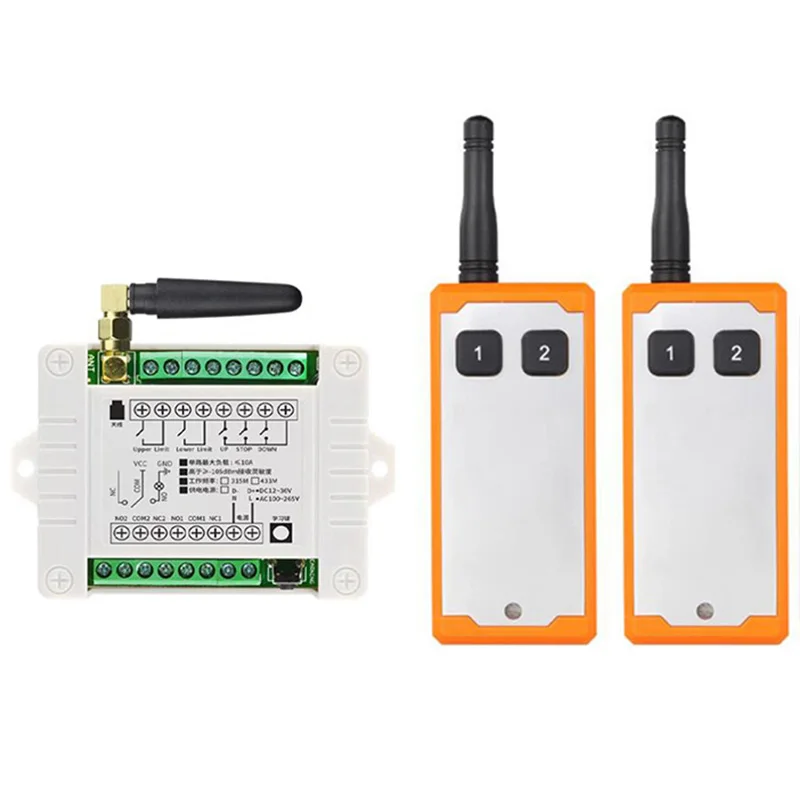 

433MHz Universal Wireless Remote Control DC12V 24V 36V 2CH Relay Radio controller Receiver Module RF Switch & Gate Garage opener