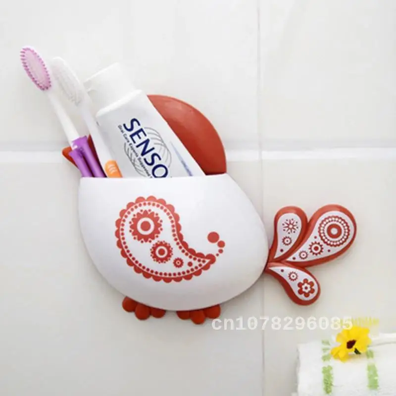 

Cartoon Bird Pattern Suction Cup for Kids, Tooth Brush Holder, Bathroom Accessories, Funny, Popular, 1 Piece