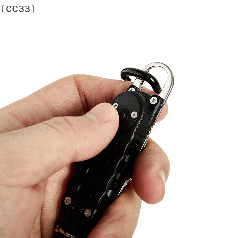 [CC33」 سلسلة مفاتيح صغيرة متعددة الوظائف EDC أدوات جيب محمولة من الفولاذ المقاوم للصدأ 1 قطعة {2025}