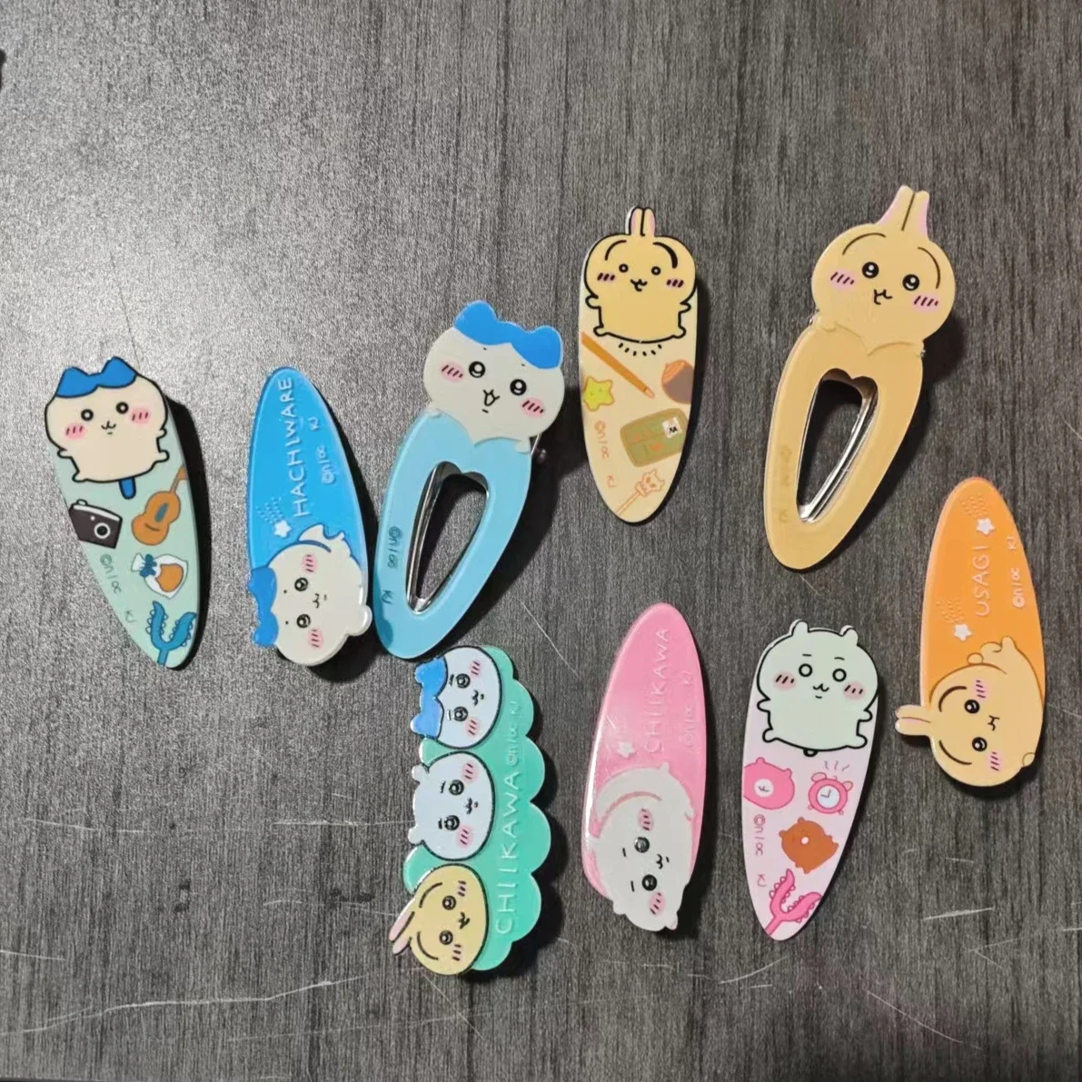Pinzas para el Cabello Jiyi, Pinzas para el Cabello con Diseño de Anime Japonés, Lindas Pinzas para el Cabello con Diseño de Hachiware Usagi, Pinzas para el Cabello con Diseño de Dibujos Animados Kawaii, Accesorios para el Cabello, Regalo