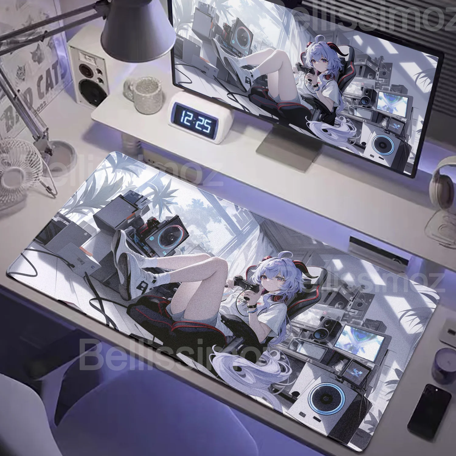 

Anime Exquisite Ganyu Wallpaper Mouse Pad Genshin Impact Girl Mousepad Gaming Anime Sexy Girl XXL Large Non-slip Rubber Desk Mat
