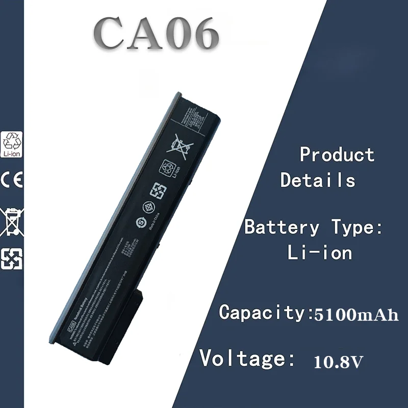 

5100mAh High Capacity 10.8V 6-Cell Notebook Battery for HP CA06/CA09 | Fits ProBook 640/645/655/650 G1 Models