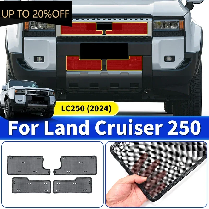 

Для Toyota Land Cruiser 2024 года 250 1958 Prado LC250 передняя решетка противомоскитная пескозащитная каменная сетка внешние аксессуары тюнинг