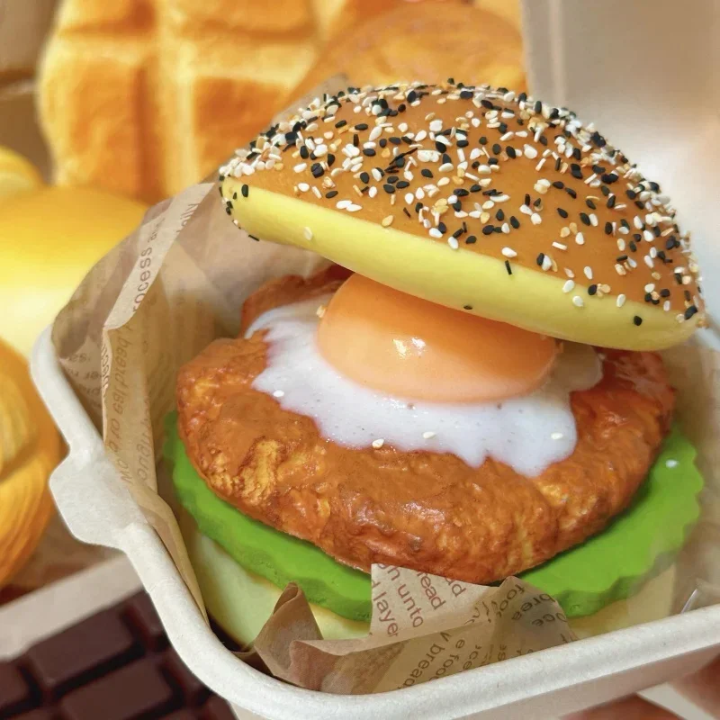 ビッグバーガー スクイーズ スローライジング ビッグチーズ ハンバーガーブレッド スクイーズ スローリバウンド スクイーズトイ ストレス解消 ハンドリラックストイ