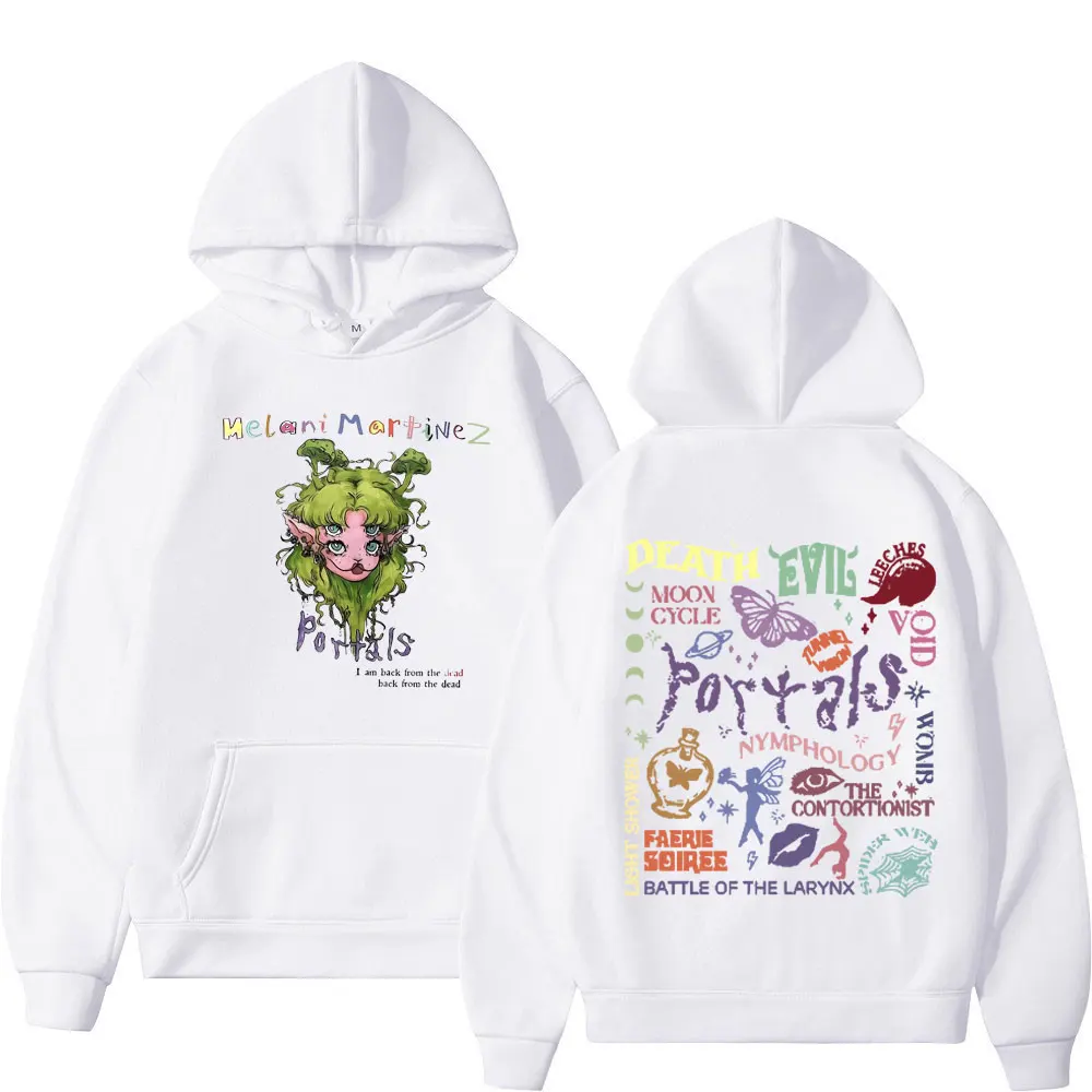 Hot Singer Melanie Martinez Portals Album Print Hoodie Men's Women's Fashion Aesthetics Pullovers Street Hip Hop Y2k Sweatshirts