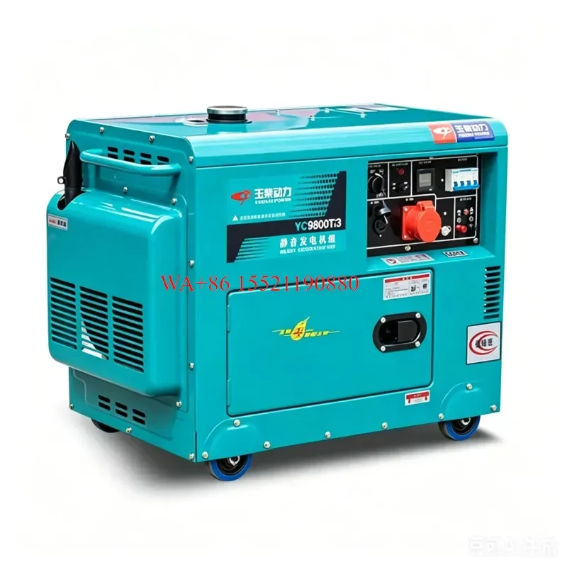 WMWMNU for Silent Type Diesel Generator Set 5Kw 5Kva 5000W Three-phase Silent Diesel Engine Copper Coil Engine Core Small