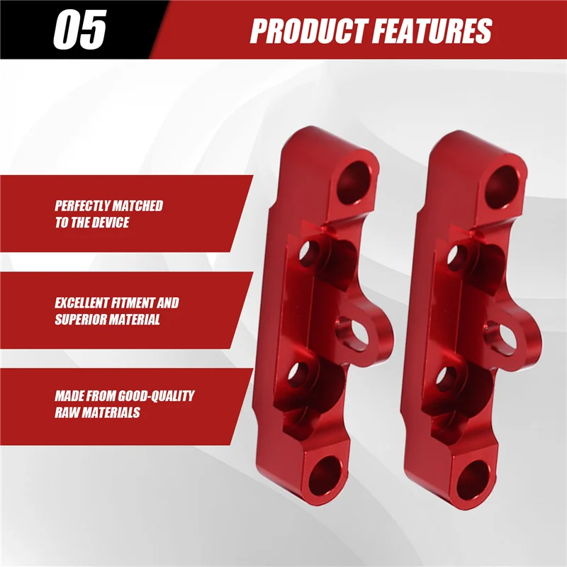 Kit de asiento de montaje de brazo inferior de actualización de coche RC para 1/10 Tamiya TT02 TT-02 accesorios de actualización de coche RC