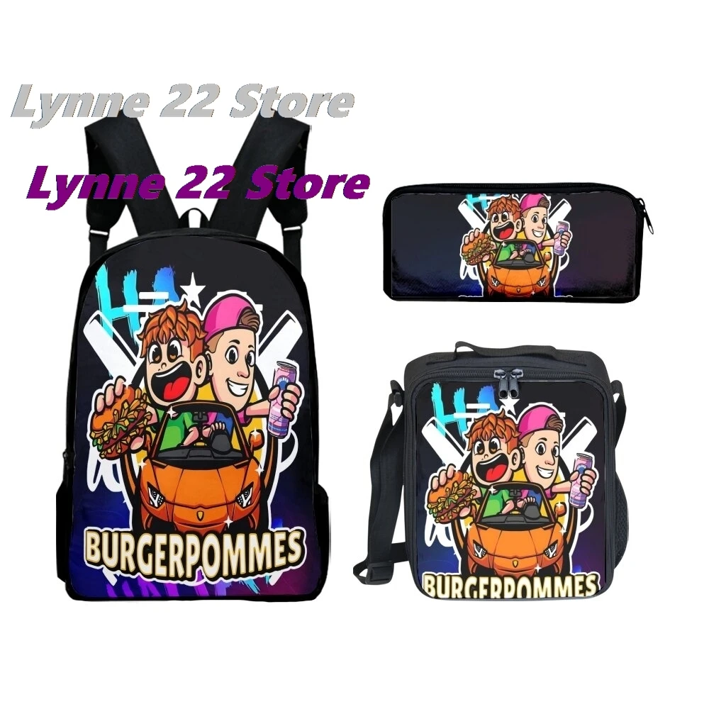 2025 NEW Hot Sale icrimax Merch Boys/Girls School bag, lunch bag, pencil case